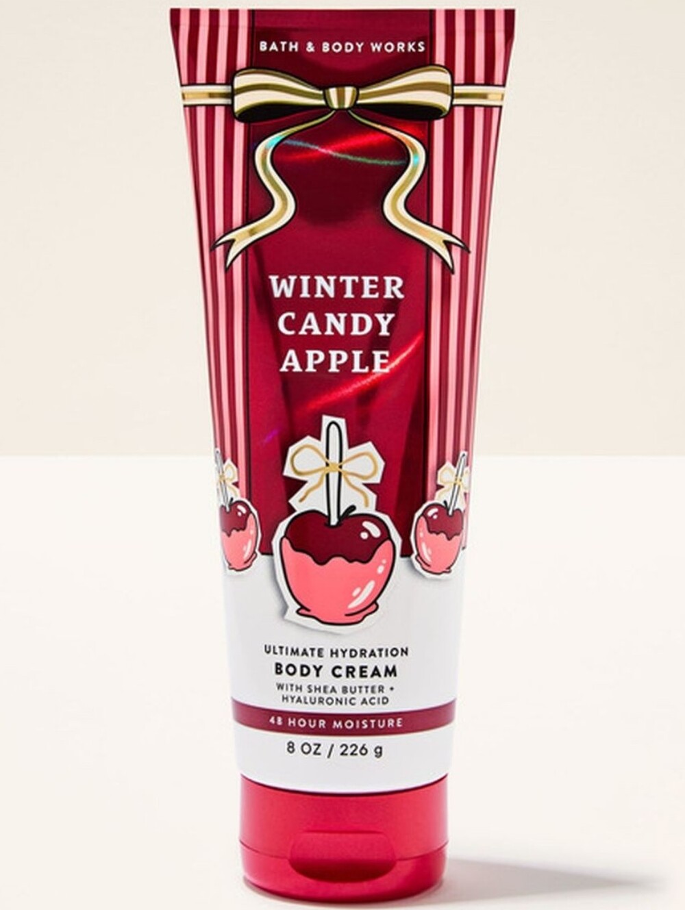 Bath & Body Works Winter Candy Apple Body Cream 8oz NEW RARE